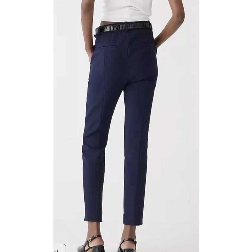 NWT J Crew 365 Womens High Rise Cameron Pant 12 Four Way Stretch Preppy Blue - Picture 2 of 11